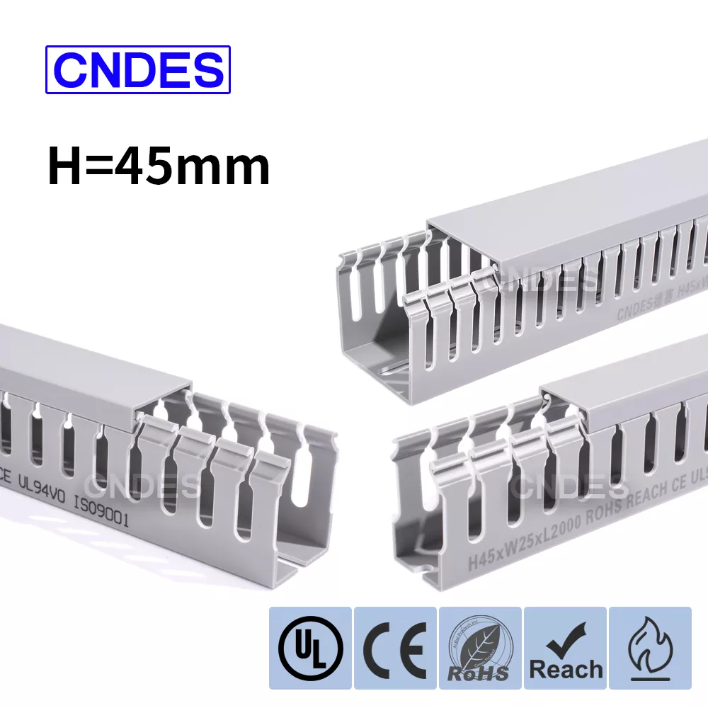 45mm Yükseklik Oluklu PVC Tel Kapak Kanalı