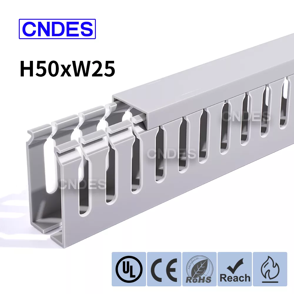 50×25mm Oluklu PVC Elektrik Kabini Kanalı