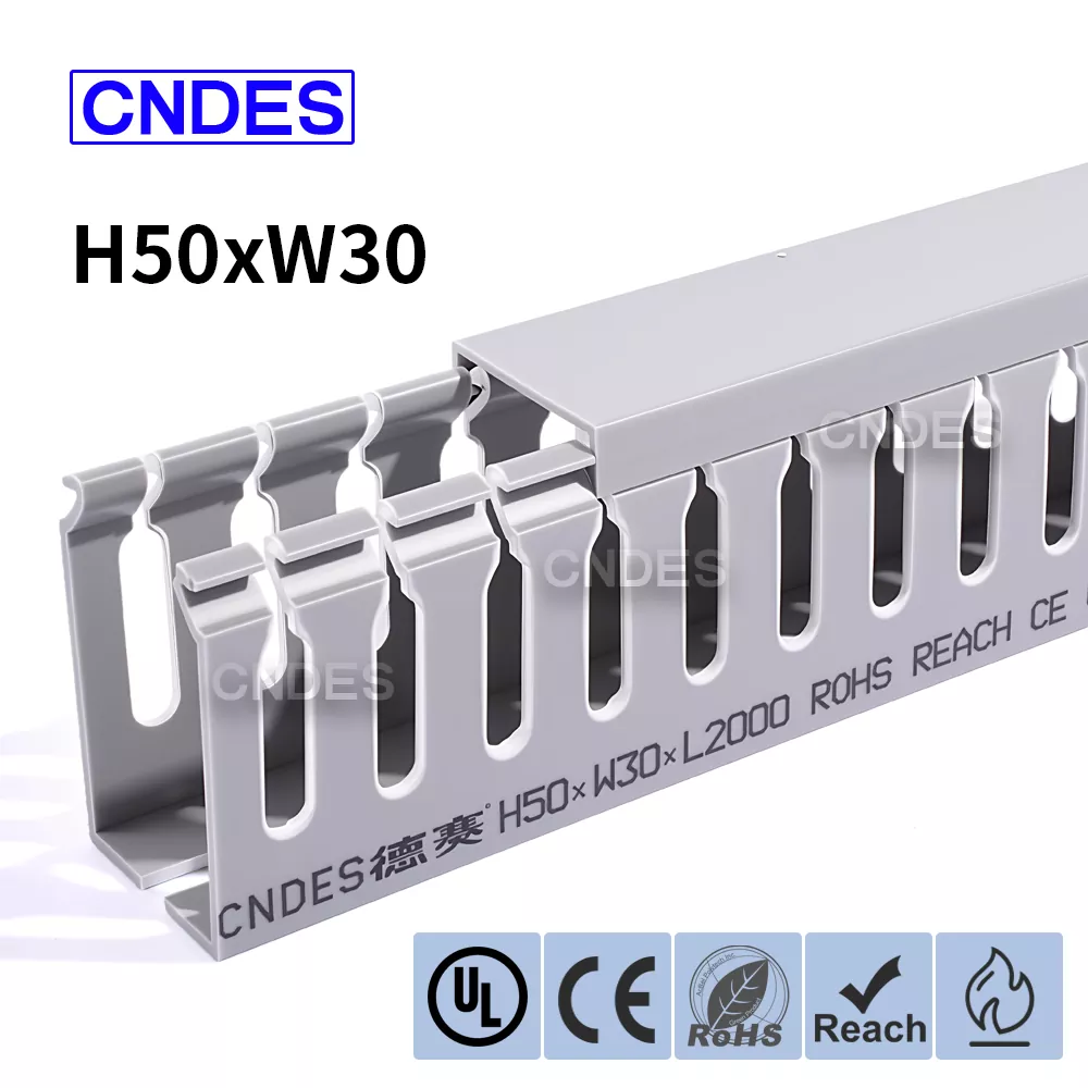 50×30 Oluklu PVC Kablo Düzenleme Kanalı