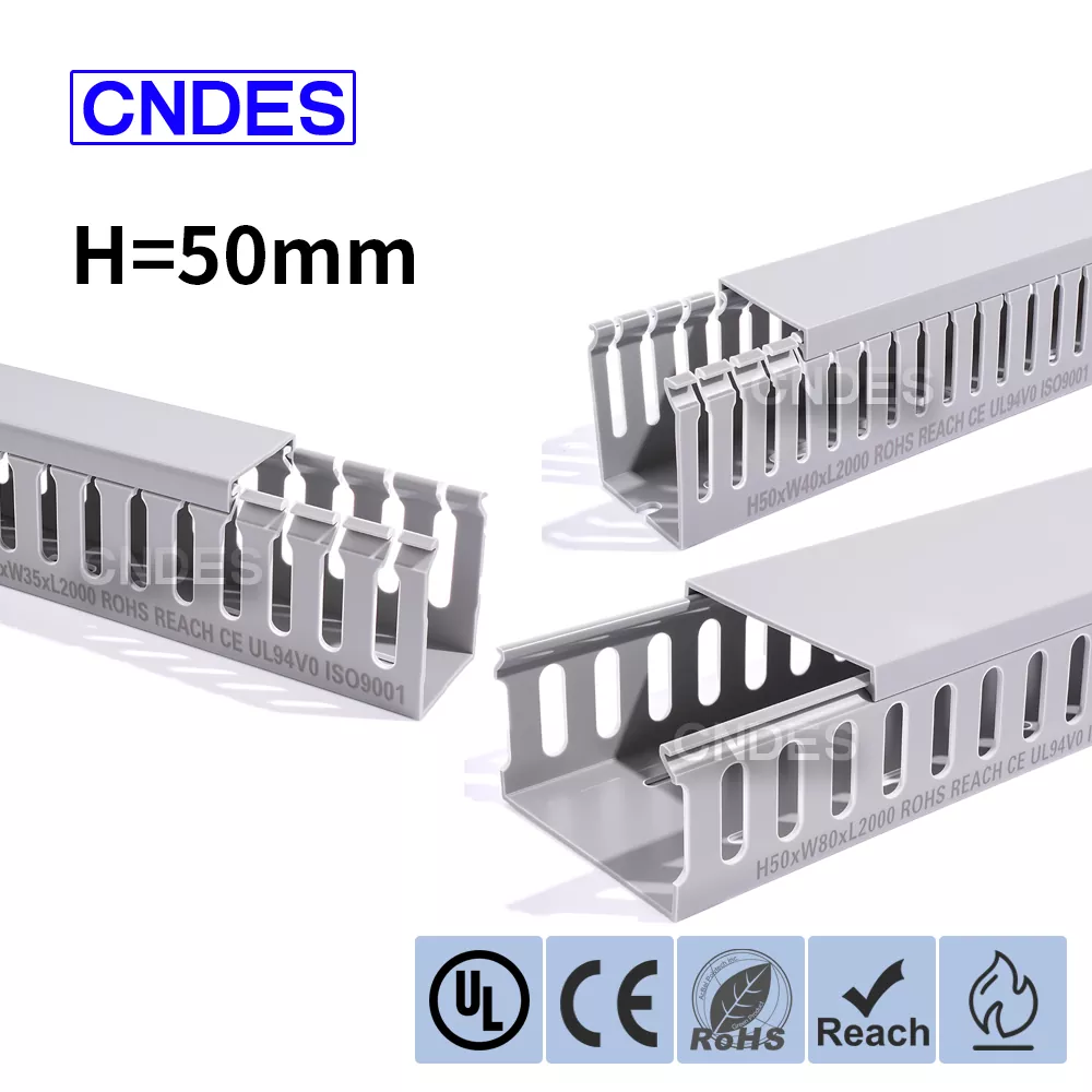 50mm Yükseklik Oluklu PVC Panel Kablo Kanalı
